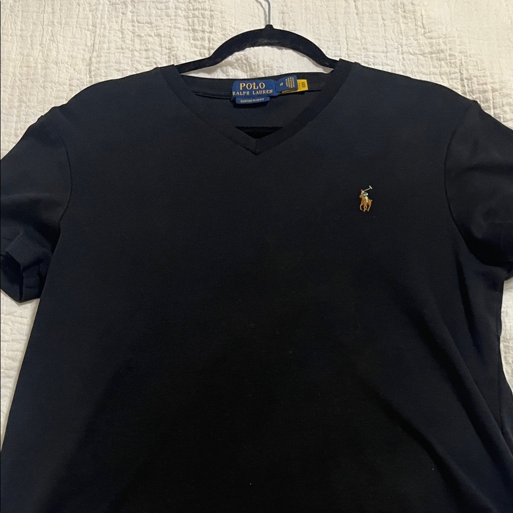 Ralph Lauren Black Custom Slim Fit Tee